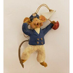 Christmas Ornament "Sailor Mouse w. boat" 1990 (OR113) Unbranded